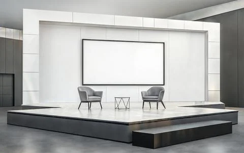 An image of a Event Stage Stock Illustration