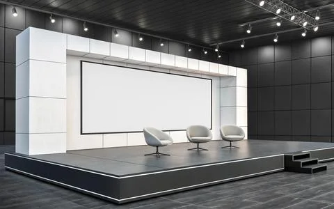 An image of a Event Stage Stock Illustration