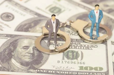 The image explicitly show corruption, the presence of large amounts of mone.. Stock Photos