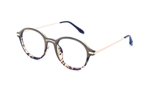 Image of eyeglasses on a white background Stock Photos