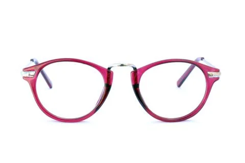 Image of eyeglasses on a white background Stock Photos