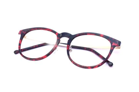 Image of eyeglasses on a white background Stock Photos