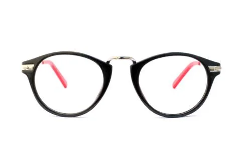 Image of eyeglasses on a white background Stock Photos