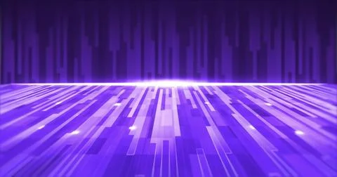 Image of falling purple lines on purple background Illustrazione stock