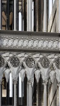 Image of the famous elevator in Lisbon: Santa Justa elevator or the Santa Jus Stock Photos