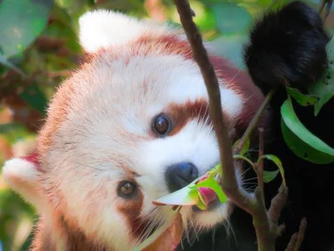 Image of famous red panda. Foto stock