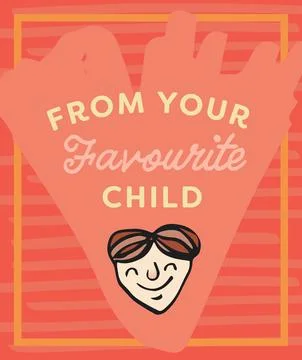 Image of father's day text with face and pattern on pink background Stock Illustration