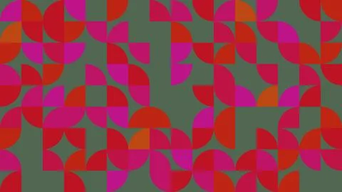 This image features an abstract geometric pattern showcasing vibrant red an.. Stock Illustration