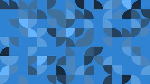 This image features an abstract geometric pattern with various shades of bl.. Stock Illustration