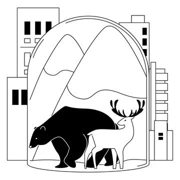 This image features a collection of nine cartoon bats Illustrazione stock