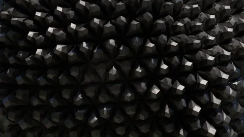 This image features a complex, repeating pattern of interlocking dark gray and b Stock Footage 340237726