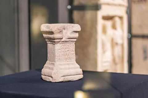 This image features a sculpture, intriguing due to its design and setting T.. Stock Photos