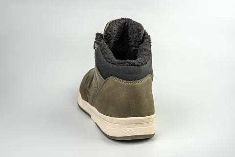 The image features a versatile sneaker with outdoor and athletic elements, ha 스톡 사진