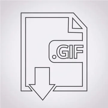 Image File type Format GIF icon イラスト素材