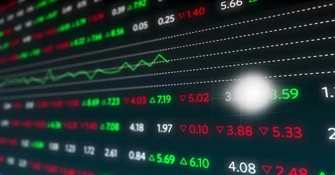 Image of financial data processing and globe of network of connections with イラスト素材