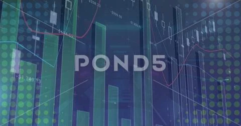 Image of financial data processing and statistics 스톡 사진