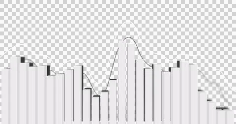Image of financial data processing on black background Illustrazione stock