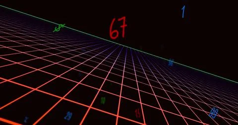 Image of financial data processing イラスト素材