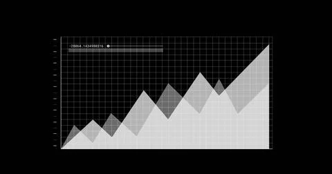 Image of financial data processing over dark background 스톡 일러스트