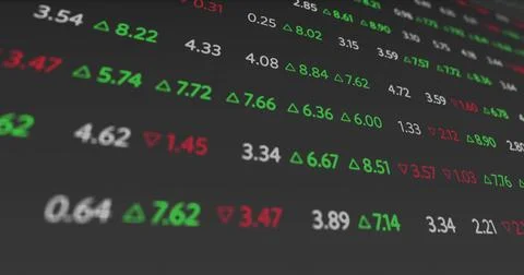 Image of financial data processing over black background 스톡 일러스트