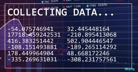 Image of financial data processing over grid on dark background Photos