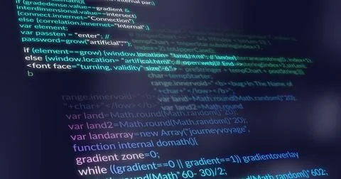 Image of financial data processing over dark background 스톡 사진