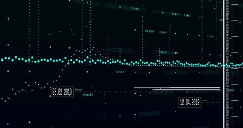 Image of financial data processing Foto stock