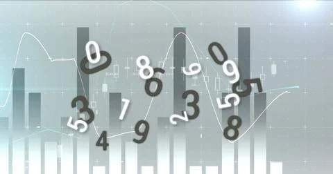 Image of financial data processing 스톡 사진