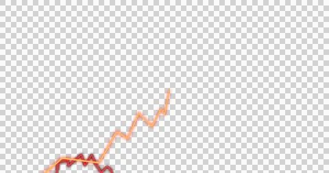 Image of financial data processing on transparent background Illustrazione stock