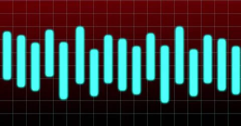 Image of financial graph over red and black background Ilustração Stock