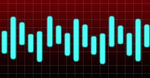Image of financial graph over red and black background Ilustração Stock