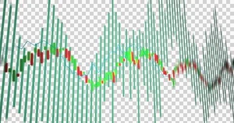 Image of financial graph statistics processing over grey background Ilustração Stock