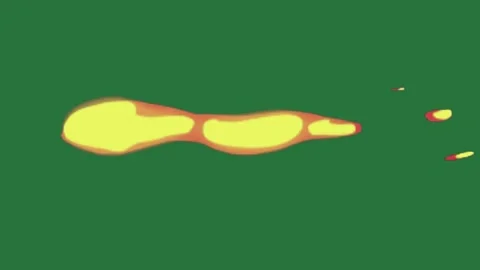 An image of a fire on green background and screen with yellow flame it white Stock-Footage 335682680