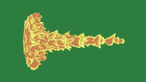 An image of a fire on green screen and with yellow orange pattern exor Video stock 335130325