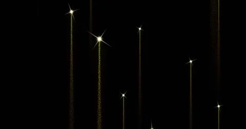 Image of fireworks exploding over black background Illustrazione stock