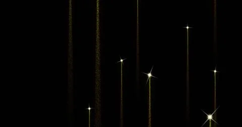 Image of fireworks exploding over black background Stock Illustration