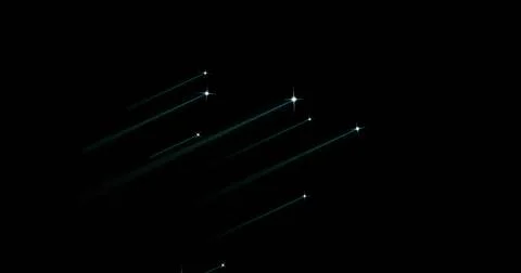 Image of fireworks exploding over black background Stock Illustration