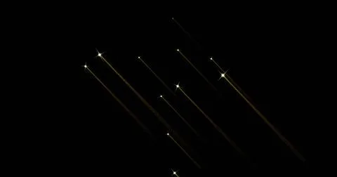 Image of fireworks exploding over black background Illustrazione stock