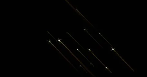 Image of fireworks exploding over black background イラスト素材