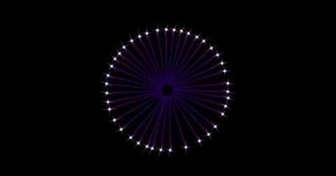 Image of fireworks exploding over black background Stockillustratie