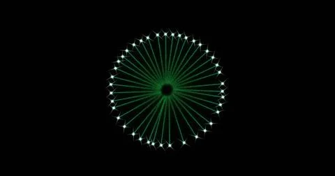 Image of fireworks exploding over black background Stockillustratie