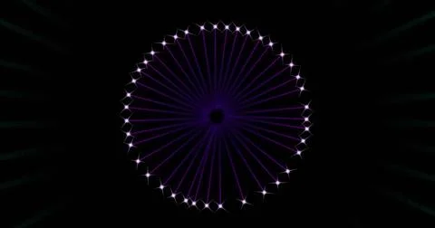 Image of fireworks exploding over black background Illustrazione stock