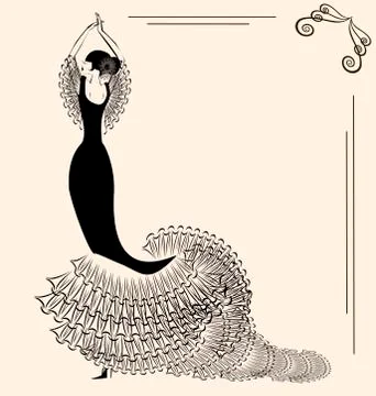 Image of flamenco Stock Illustration