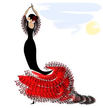 Image of flamenco Stock Illustration