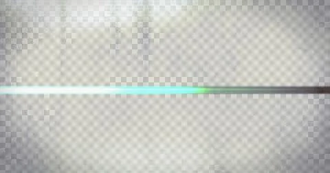 Image of flashes and lines of green light with interference on grey background Stock Illustration