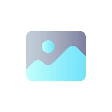 Image flat gradient color ui icon Illustrazione stock