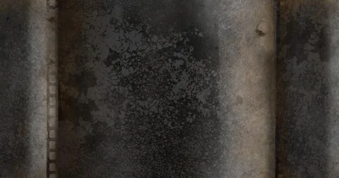 Image of flickering distressed pattern moving in seamless loop over black and Stock Photos