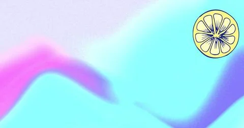 Image of flowers falling over copy space on pastel background Ilustração Stock
