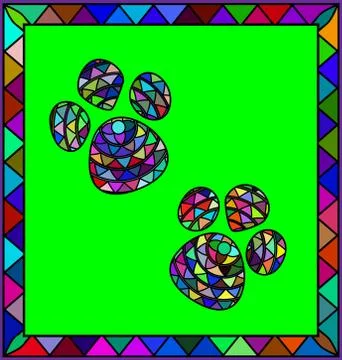 Image of footprint Stock Illustration