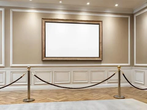 An image of a Frame in a Art Gallery Illustrazione stock